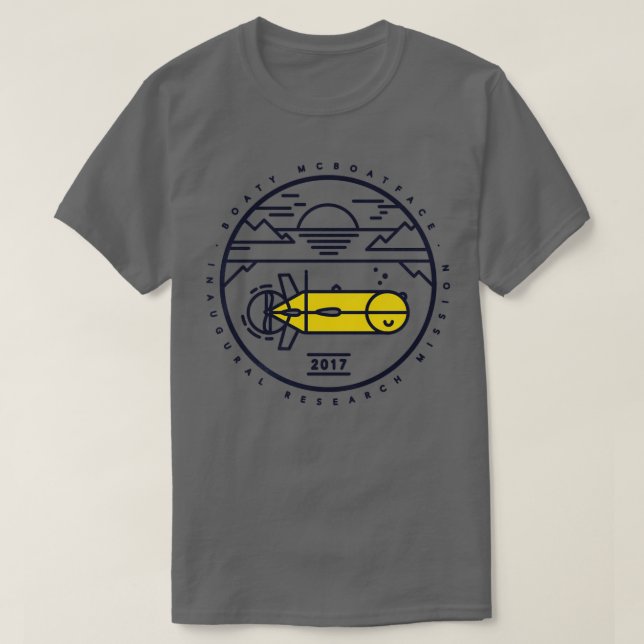 Camiseta Lanzamiento de Boaty McBoatface  (Diseño del anverso)