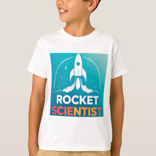 Camiseta Lanzamiento de cohete con texto vibrante