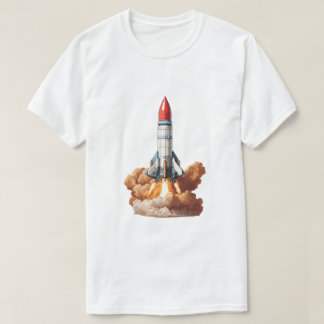 Camiseta Lanzamiento de cohete espacial