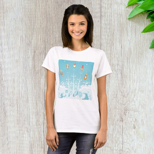 Camiseta Lanzamiento de cohete retro lanzamiento arte espac