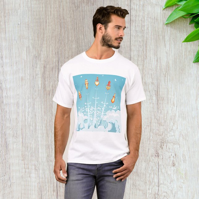 Camiseta Lanzamiento de cohete retro lanzamiento arte espac (Subido por el creador)