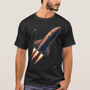 Camiseta Lanzamiento de cohete vintage