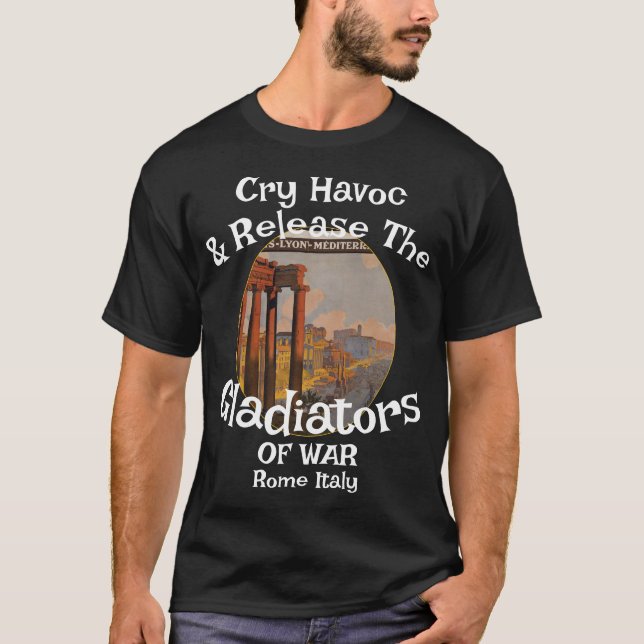 Camiseta Lanzamiento de Cry Havoc Gladiadores de la Guerra (Anverso)