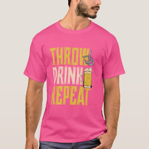 Camiseta Lanzamiento de herradura Beber Repetir Herraduras 