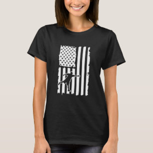 Camiseta Lanzamiento de herradura de bandera americana Lanz