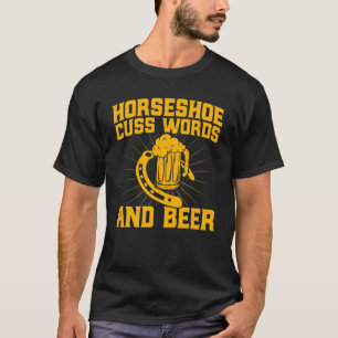 Camiseta Lanzamiento de herradura Palabras groseras de herr