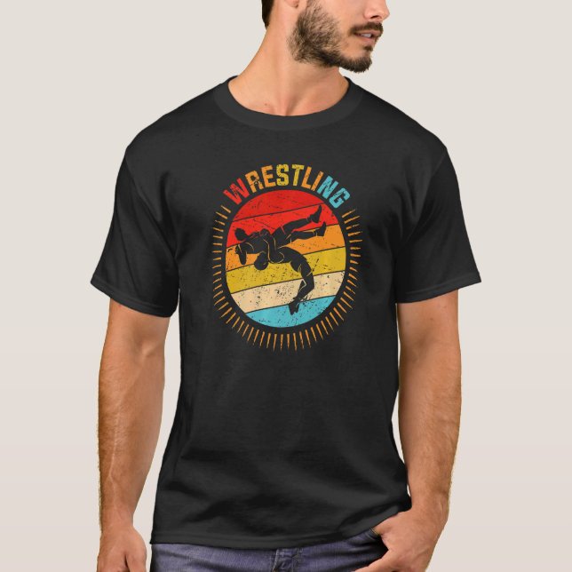 Camiseta Lanzamiento de luchas retro (Anverso)