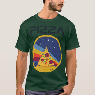 Camiseta Lanzamiento De Pizza Retro Vintage De Espacio Esté
