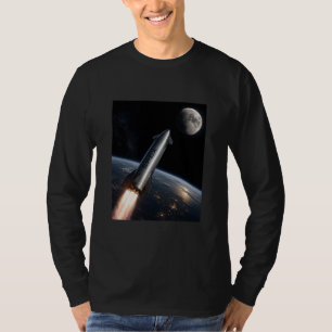 Camiseta Lanzamiento de SpaceX Starship Cohete reutilizab