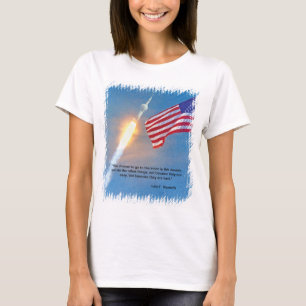 Camiseta Lanzamiento del Apolo 11 con bandera estadounidens