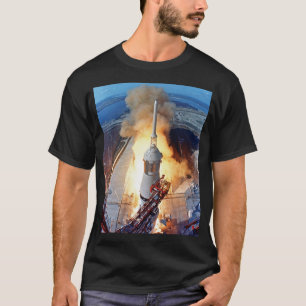 Camiseta Lanzamiento del cohete del alunizaje de la NASA Ap