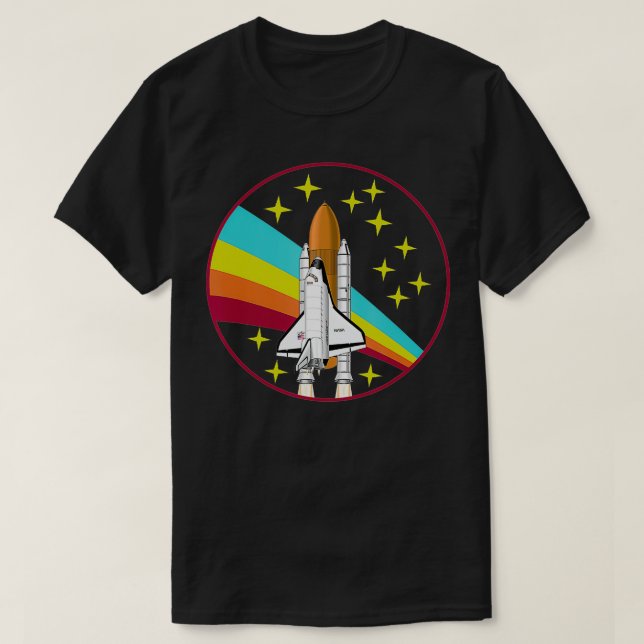 Camiseta Lanzamiento del cohete del transbordador espacial  (Diseño del anverso)