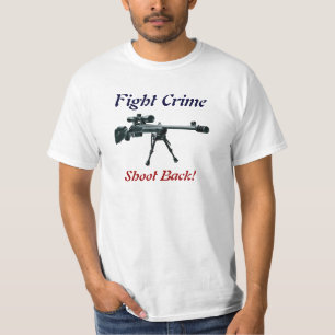 Camiseta Lanzamiento del crimen de la lucha detrás