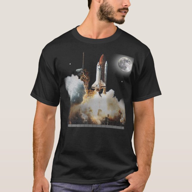 Camiseta Lanzamiento del transbordador espacial (Anverso)