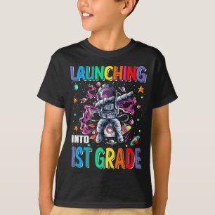 Camiseta Lanzamiento en astronauta de cohete espacial de pr