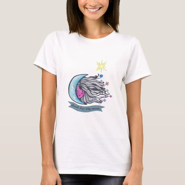Camiseta Lanzamiento para la luna (Anverso)