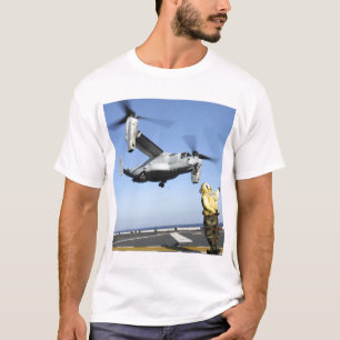 Camiseta Lanzamientos De un MV-22 Osprey del USS Nassau