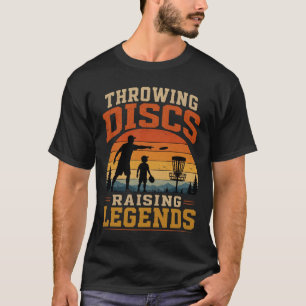 Camiseta Lanzando Discos Criando Leyendas Atardecer Vintage