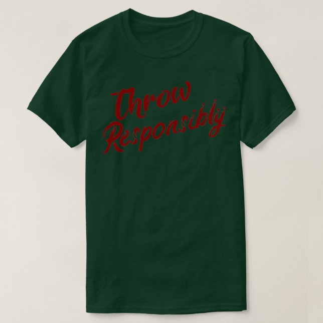 Camiseta Lanzar de forma responsable (Diseño del anverso)