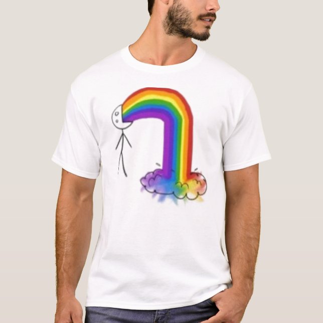 Camiseta Lanzar para arriba los arco iris (Anverso)