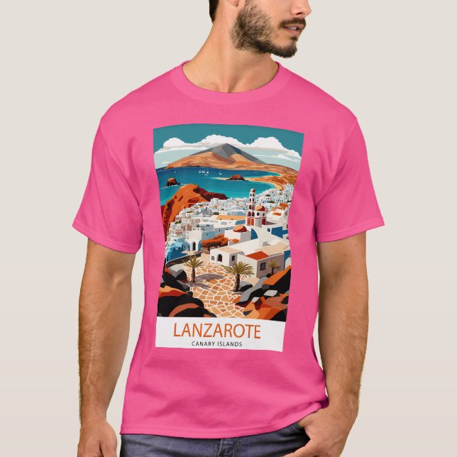 Camiseta Lanzarote Poster España Viajes (Anverso)