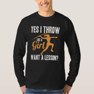 Camiseta Lanzo Como Una Chica Atletismo Mujer Lanzadora
