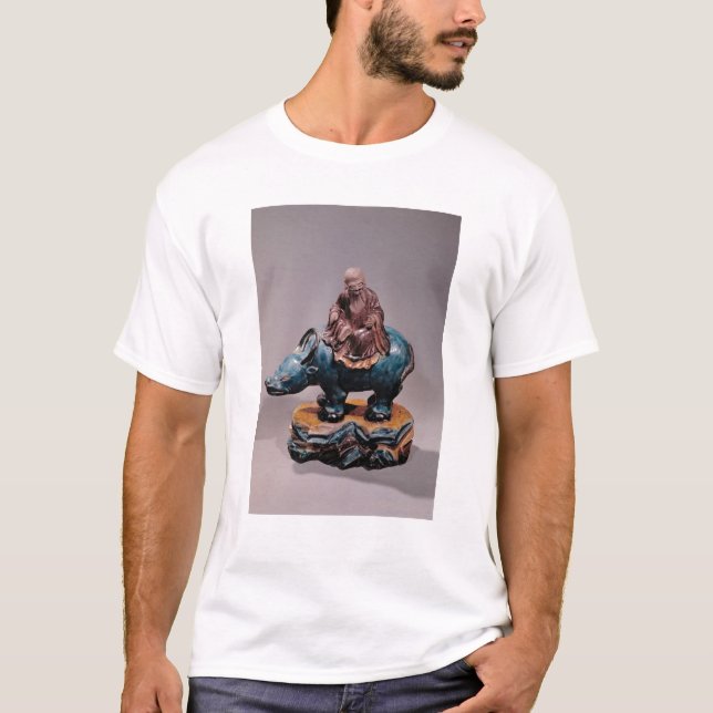 Camiseta Lao-Tzu en su búfalo, dinastía de Qing (Anverso)