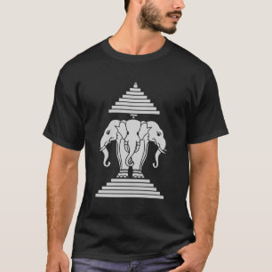 Camiseta Laos 3 dirige al elefante Erawan Lao