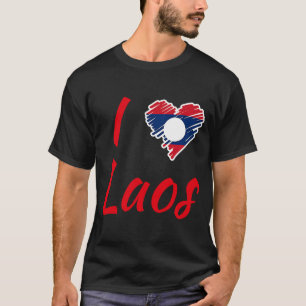 Camiseta Laos Día de la Bandera Laosiana Orgulloso del amor