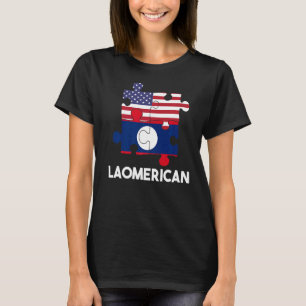 Camiseta Laos Día de la Bandera Laosiana Orgulloso el adn d