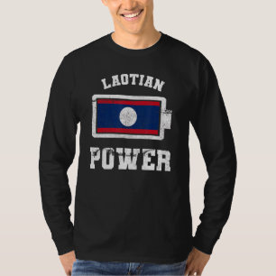 Camiseta Laos, el Día de la Bandera Laosiana: Orgullosa bat