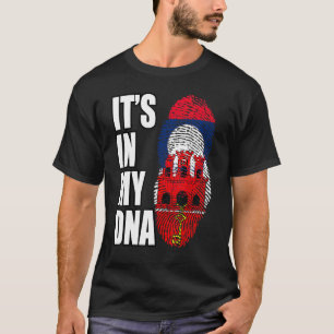 Camiseta Laos Y Gibraltar Mezcla La Bandera Del Patrimonio
