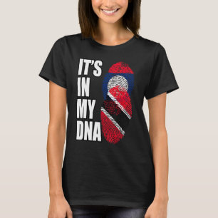 Camiseta Laos Y Trinidad Mezclan La Bandera Del Patrimonio
