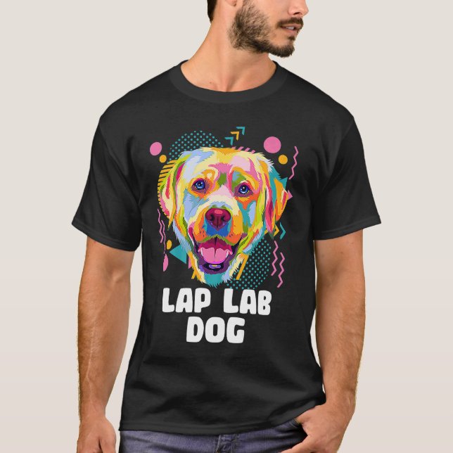 Camiseta Lap Lab Perro Labrador Humor Perro Raza (Anverso)