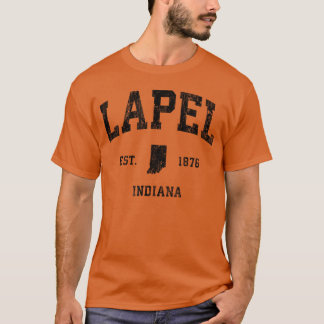 Camiseta Lapel Indiana IN Familia atlética vintage
