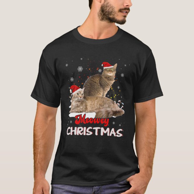 Camiseta Laperm Cat Owner Christmas Xmas Cat Lover (Anverso)
