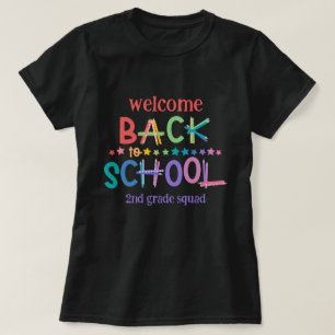 Camiseta Lápices de Colores Divertidos Estrellas Bienvenido