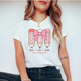 Camiseta Lápices personalizados para la maestra del Día de