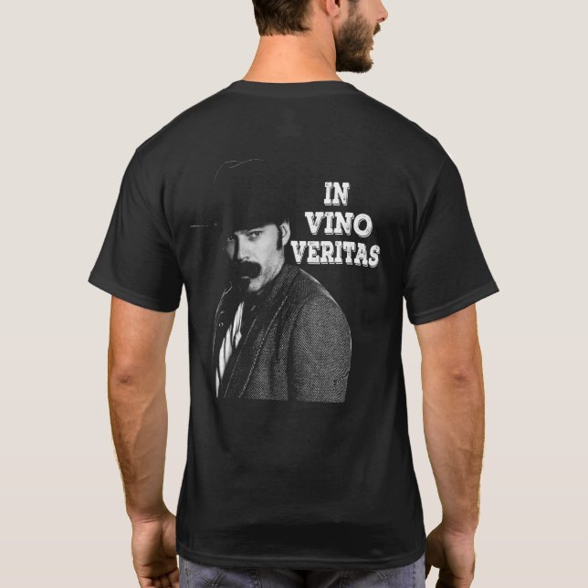 Camiseta Lápida Blanca Y Negra Cita Las Artes Clásicas Vi (Reverso)