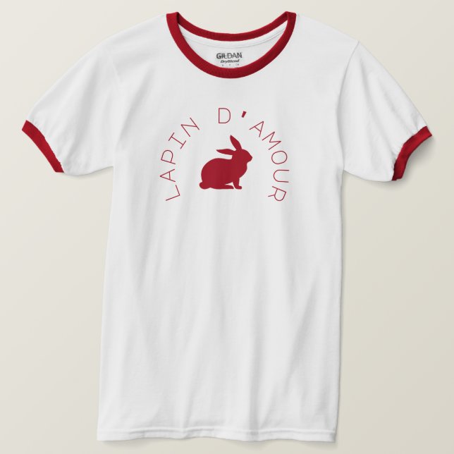 Camiseta Lapin d' Amour (Anverso del diseño)