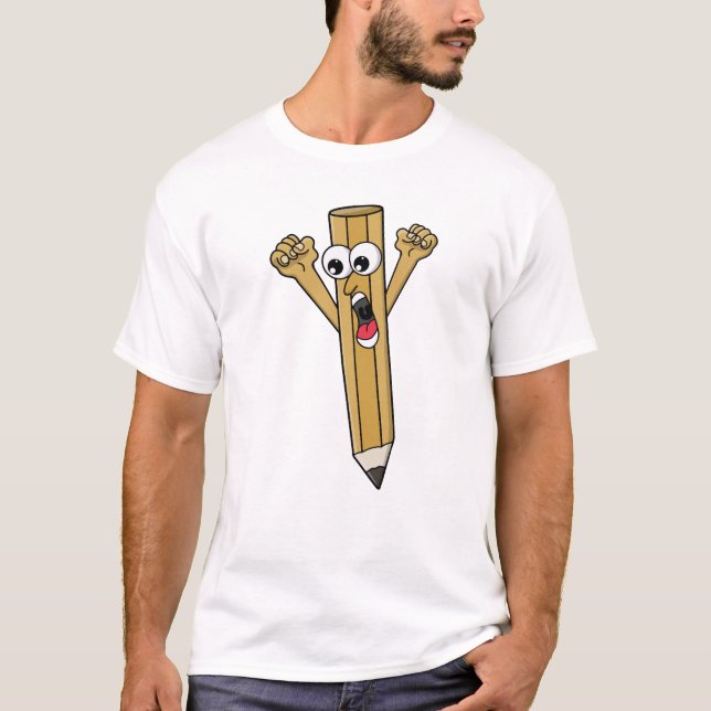 Camiseta Lápiz Asustado (Anverso)