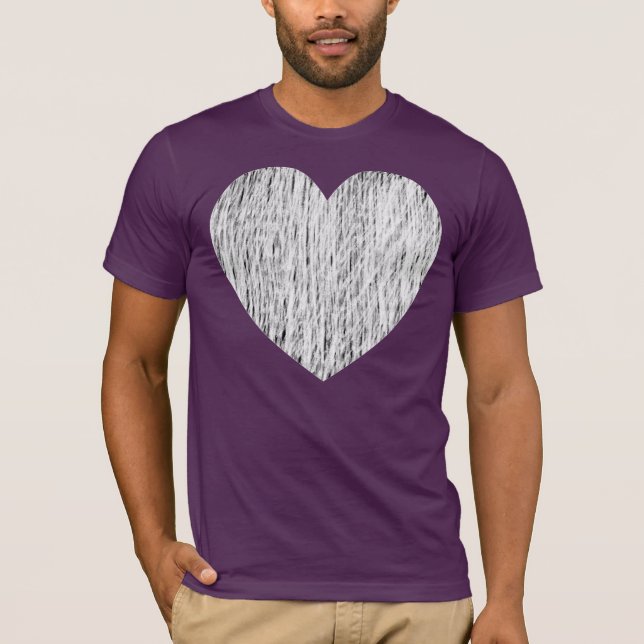 Camiseta Lápiz - Blanco sobre negro (Anverso)