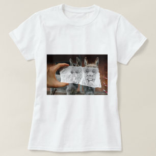 Camiseta Lápiz contra la cámara - burros locos