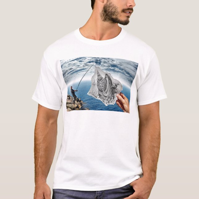 Camiseta Lápiz contra la cámara - tiburón (Anverso)