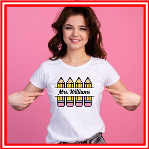 Camiseta Lápiz De Apreciación Del Profesor De Vuelta A La E