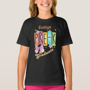 Camiseta Lápiz de arco retro pre-K para Chicas personalizad