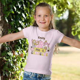 Camiseta Lápiz de arco retro pre-K personalizado para Chica