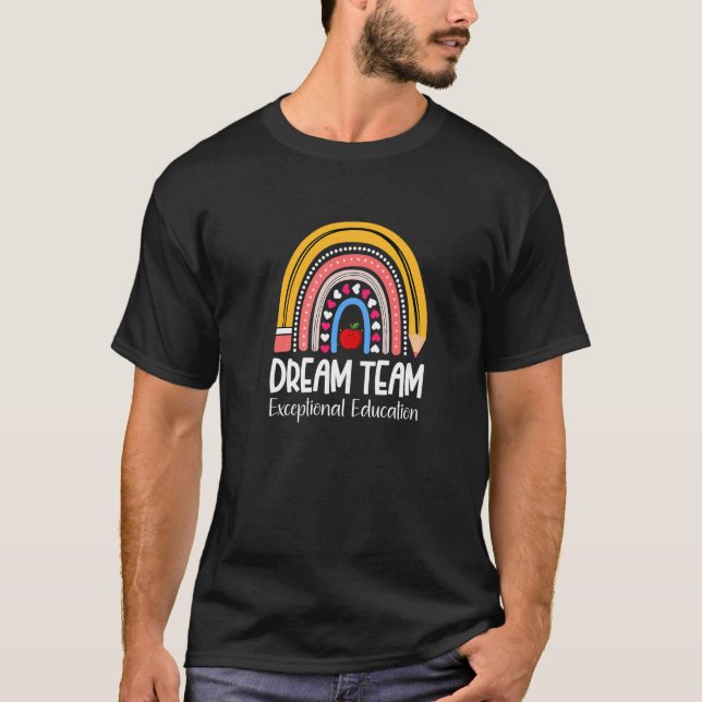 Camiseta Lápiz de arcoiris Sueño Educación Excepcional Equi (Anverso)