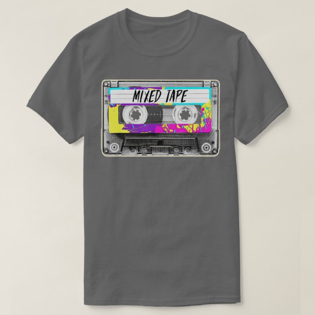 Camiseta Lápiz de cinta cassette de época 70's 80's 90's Mu (Diseño del anverso)