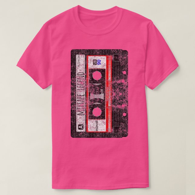 Camiseta Lápiz de cinta cassette de época 70's 80's 90's Mu (Diseño del anverso)